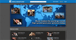 Desktop Screenshot of everyconcertever.com